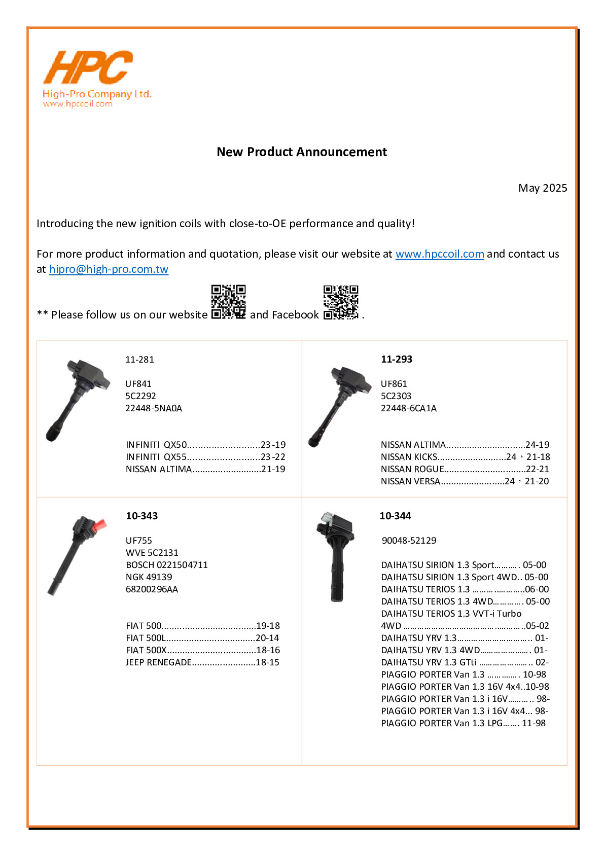 New Product Announcement_May 2025